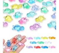 MAIBAOTA 200 PCS Mini Resin Turtles Tiny Resin Turtle Figurines Small Plastic Figures Bulk for Dollhouse Fairy Garden Decorations Accessories