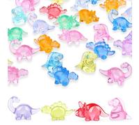 MAIBAOTA 35 PCS Mini Resin Dinosaurs Tiny Resin Dinosaur Figurines Small Plastic Figures Bulk for Dollhouse Fairy Garden Decorations Accessories