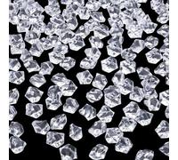 MAIBAOTA 500 PCS Fake Crushed Ice Cubes Vase Fillers Clear Plastic Ice Cubes Diamonds Gems for Fish Tank Decorations Wedding Party Table Decor and DIY