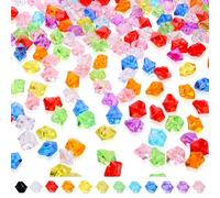 MAIBAOTA 500 PCS Fake Crushed Ice Cubes Vase Fillers Plastic Ice Cubes Diamonds Gems Decorative Stones for Fish Tank Decorations Wedding Party Table Decor and DIY (Mixed Colors)