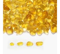 MAIBAOTA Amber Frosted Sea Glass Pebbles