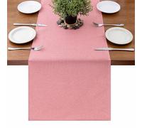 MAIBAOTA Pink Waterproof Table Runner Farmhouse Rustic Seasonal Table Runners for Kitchen Dining Table Decorations Wedding Christmas Birthday Party Decor 40 x 240 cm (16 x 95")