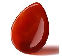 MAIBAOTA Red Agate Thumb Worry Stone Anxiety Relief Healing Crystals Gifts for Women Meditation Polished Pocket Reiki Balancing Energy Gemstones