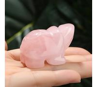 MAIBAOTA Turtle Tortoise Figurine Rose Quartz Pocket Gemstones Carved Statue Healing Crystals Spiritual Gifts for Women Men Ornaments for Home Office Desk Decor