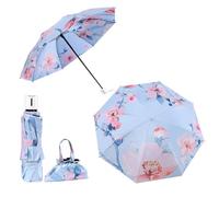 Maibar Sun Umbrella UV Protection Doubule Layer UPF 50 SPF 50 Flower Women Umbrellas Compact Folding Umbrella with Bag (1)