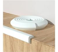 MaiBuL LNNW Car Parking Protector Edge Protector Guard, Home Office Self-Adhesive Furniture Edge Strips, Desk Edge Cushion, Proof Bumper Foam Padding for garages and warehouses(White-b,2m)