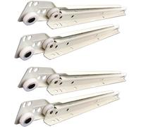MaiBuL LNNW Drawer Runners Cabinet Drawer Slides 2 Pairs Roller Drawer Slides Metal Slides Rails Cabinet Drawer Runners Drawer Track Guide With Screws(400mm)