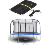MaiBuL Trampoline Safety Net Nylon Protective Net，Trampoline Replacement Net (Color : Schwarz, Size : 14FT8poles)
