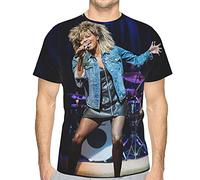 maichengxuan Tina The Tina Turner 3D Mens Novelty Funny T-Shirt Fashion Crewneck Short Sleeve Vintage Casual Tee