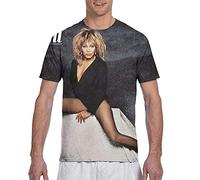 maichengxuan Tina Turner 1 Men's T Shirt Novelty Graphic Cotton T-Shirts Tops