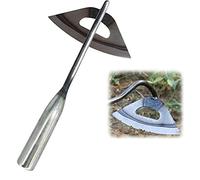 MAICOLA Hollow Hoe Made of Stainless Steel, Portable Garden Hoe, Weeding Rake, Garden Tool for Vegetable Cultivation, Weeding and Soil Loosening Silver