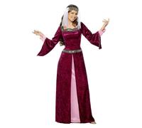 Large Maid Marion Costume - Dress Fancy Ladies Medieval Robin Hood Womens - costume maid marion dress fancy ladies medieval robin hood womens adults