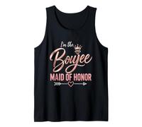 Maid of Honor Boujee Wedding Bridal Party Funny Gift Tank Top