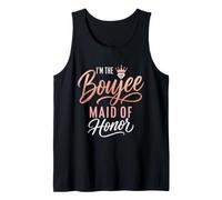 Maid of Honor Boujee Wedding Bridal Party Funny Gift Tank Top