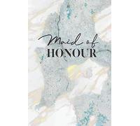Maid Of Honour: Blue Marble Lined Maid of Honour Notebook for Ideas, Thoughts, Reminders, To-do-lists & Plans, Perfect Bridal Party Gift 6"x9" - 120 Pages