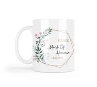 Maid of Honour Mug - Maid of Honour Proposal Gift, Thank You Gift for Head Bridesmaid, Wedding Day Keepsake, 11oz White Ceramic Mug