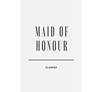 Maid of Honour Planner: Classic black & white wedding paperback lined notebook jotter
