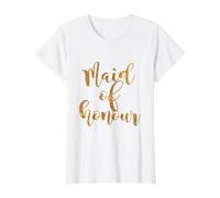 Maid of Honour Value Graphic T-Shirt, Women, White, XS