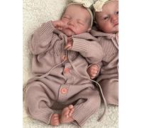 MAIDEDOLL Reborn Doll Levi 18inch Girl Realistic Newborn Baby Doll Full Silicone Vinyl Body Look Real a Baby Doll Sleeping Babies Doll