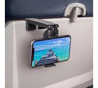 Maideduo Airplane in Flight Phone Holder, 360° Rotatable Universal Desk Stand Compatible with iPhone/Galaxy Android Phones, Portable Adjustable Mount Travel Essential for Plane,Train,Work