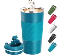 Maideduo Travel Mugs, Insulated Coffee Cup with Leakproof Lid - Reusable Cups Car Stainless Steel Thermal Mug for Hot and Cold Water Tea (Travel Mug Blue)