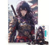 Maiden Samurai Warrior Puzzles for Teenagers 1000 Piece Reason Skill Tension Relief Enjoyable Challenge Home Display (50x75cm)