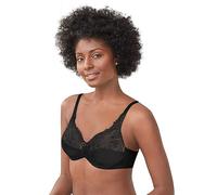 Maidenform Women's Tailored with Lace Trim Minimiser Everyday Bra, Black, 34D