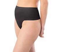 Maidenform Women's Cover Your Bases 2 Pack Thong Panties, Opaque, Black, XXL