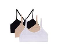 Maidenform girlsRH4378CSeamless 3-Pack Beginner Crop Bra (Little Kids/Big Kids) Training Bra - - Medium