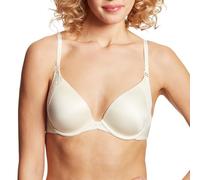 Maidenform Natural Boost Demi Bra, Push-Up Lace T-Shirt Bra with Convertible Straps, Add-One-Cup-Size Push-Up T-Shirt Bra, Pearl, 34C Ivory