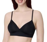 Maidenform Wireless, Barely There No-Show Bra for Women, Full Coverage, Convertible Straps, Black, S