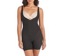 Maidenform Women's Body, Wear-Your-own-Bra Firm Control Shapewear, Open-Bust Shaper Thigh Slimmer Bodysuit, Black, XXXL