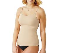 Maidenform Women's Cami Shapewear, Firm Control Shaper, Microfiber Longer Length Camisole Top, Matte, Latte Lift, Large