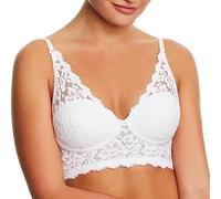 Maidenform Women's Casual Halter Convertible Bralette Pure Comfort, White, 100C