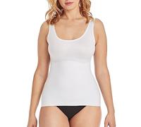 Maidenform Women's Comfort Devotion Tank Shapewear Top, White, Size 10 (Manufacturer Size:Small)