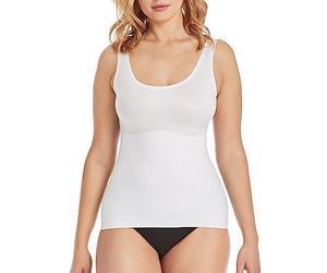 Maidenform Women's Comfort Devotion Tank Shapewear Top, White, Size 10 (Manufacturer Size:Small)