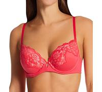 Maidenform Women's Comfort Devotion Your Lift Underwire Bra Convertible Straps, Red Stone W/Rose Bloom, 34B