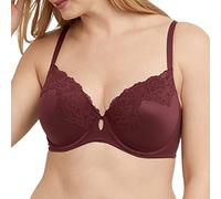 Maidenform Women's Comfort Devotion Your Lift Underwire Bra With Lace Trim, Convertible Straps, Cola Red, 36D