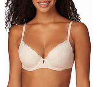 Maidenform Women's Comfort Devotion Your Lift Underwire Bra with Lace Trim, Convertible Straps, Opaque, Sandshell, 36A