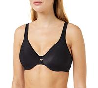 Maidenform Women's Dream Punge into Comfort Keyhole Minimiser Animal Print Everyday Bra, Black (Onyx), 36DDD