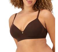 Maidenform Women's, Everyday Luxe T-Shirt, Wireless Convertible Bra, Opaque, Just Brown, 34D