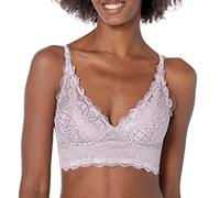 Maidenform Womens Lightly Lined Convertible Lace Bralette, Gloss/Vintage Mauve Lace, 34C