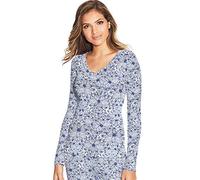 Maidenform Womens Lounge Top, L, Floral Heather