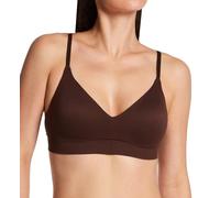 Maidenform Women's M Rib Seamless Bralette, Soft Wireless Pullover Bra, Convertible Straps, Opaque, Just Brown, DD