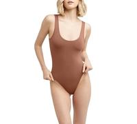 Maidenform Womens M Smoothing Seamless Bodysuit, Bronzed Chestnut, Large