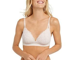 Maidenform Women's M Soft Support Wireless Bralette, Soft Convertible Bra with Lace