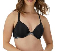 Maidenform Womens One Fab Fit Everyday Full Coverage Racerback Bra, Black/Eiffel Grey, 34B