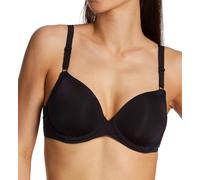 Maidenform Women's Underwire, One Fab Fit Demi T-Shirt, Convertible Bras, Opaque, Black/Navy Eclipse, 36C