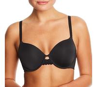 Maidenform Women's One Fab Fit Underwire, Microfiber T-Shirt, Full-Coverage Convertible Bra, Black, 36B