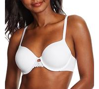 Maidenform Women's One Fab Fit Underwire, Microfiber T-Shirt, Full-Coverage Convertible Bra, White, 38C